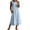 Sky Blue, variant on Bxsruta Womens Casual Dress Sleeveless Midi Sundress Loose Summer Beach Dresses with Pockets