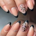 thumbnail image 3 of FCOGIN Long Square, 24 Pieces, Yellow, Opal, Shiny, Minimalism, Acrylic False Nail, Press on Nail, 3 of 6