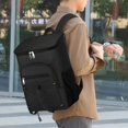 thumbnail image 3 of Estbridge Camping Essential Cooler Backpack Insulation Leak-proof Waterproof Backpack Large Capacity Lightweight Travel Camping Beach Backpack Cooler Ice Chest Black, 3 of 7