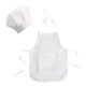 thumbnail image 1 of Accesorios de fotografía: gorro de chef, adorable delantal, ropa de chef para cosplay para bebé recién nacido (estilo niño, blanco, talla S), 1 of 7