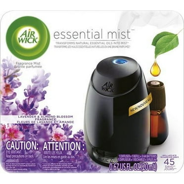 Air Wick Essential Mist Starter Kit Lavender and Almond Blossom (Pack of 32)