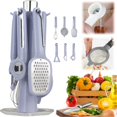 thumbnail image 1 of Kitchen Helper Set Household Multi Functional Small Tools Storage Rack Grater Egg Beater Filter, 1 of 9
