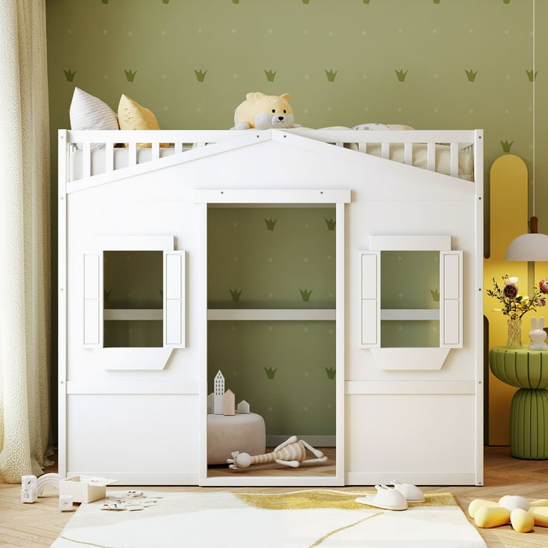 Loft bed with cubby sales
