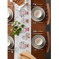 thumbnail image 2 of Ldtrchee Coastal Christmas Table Runner 70 Inches, Xmas Balls Nautical Starfish Vintage Bed Runner Dresser Scarves Tabletop for Indoor Outdoor Parties/Ceremony/Banquet, 13" x 70", 2 of 8