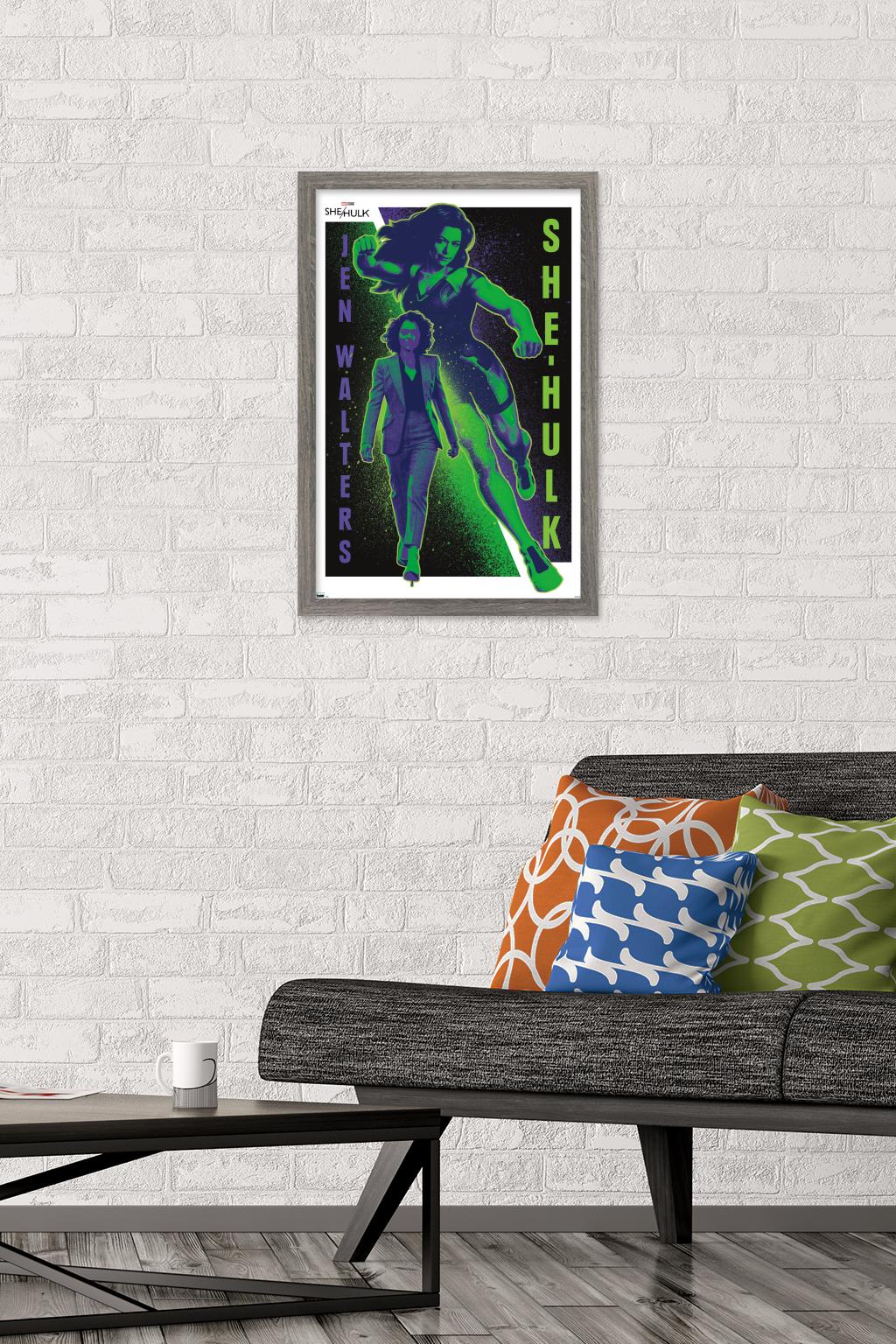 Marvel She-Hulk - Jen Walters Wall Poster, 14.725" x 22.375" Framed