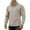 Khaki, variant on Men's Quarter Zip Pullover Long Sleeve Sweatshirt Warm Winter Sweater Casual Golf Shirts Grey M