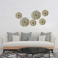 thumbnail image 2 of NAMZI 2pcs Metal Wall Art Decor for Living Room, Home Decor Living Room Wall Decor, Silhouette Wall Art(Golden), 2 of 5