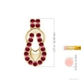thumbnail image 4 of Angara Natural 2.85 ct Ruby Infinity Knot Pendant Necklace for Women in 14K Yellow Gold – July Birthstone Jewelry | Ruby Necklace with Puffed Heart, 4 of 9