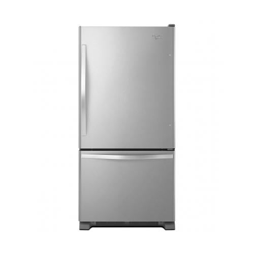 Whirlpool WRB322DMBM 21.9 Cu. Ft. Stainless Steel Bottom Freezer