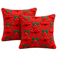thumbnail image 2 of Christmas Throw Pillow Covers 18x18, Pack of 2 3D Christmas Tree Decorative Pillow Covers, Holiday Christmas Pillows for Couch Sofa Home Decor, 2 of 5
