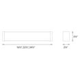 thumbnail image 2 of WAC Lighting Svelte 34" 3500K Aluminum Bathroom Vanity Light in Nickel, 2 of 2