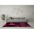 thumbnail image 3 of Ahgly Company Indoor Square Patchwork Pink Transitional Area Rugs, 8' Square, 3 of 4