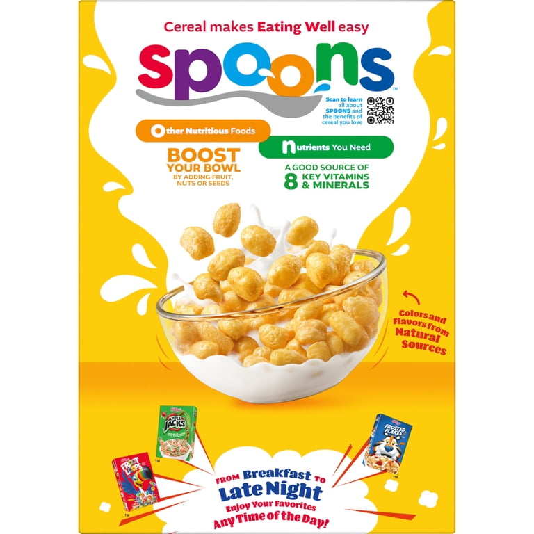 Kellogg's Corn Pops Original Breakfast Cereal, 8 Vitamins and