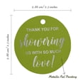 thumbnail image 6 of Inkdotpot Silver Foil Paper Hang Tags Thank You Baby/ Bridal Shower Favor Tags 100 Pieces, 6 of 7