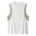 thumbnail image 1 of Camiseta interior sin mangas transpirable Ice para hombre - Tejido jacquard, diseño para correr y hacer fitness - Absorbe la humedad para un estilo de vida activo, 1 of 7