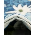 thumbnail image 3 of Jill Zarin Caribbean Outdoor Collection Area Rug - Bahamas (2' x 3' 1" Oval Navy Blue/Ivory), 3 of 11