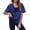 Sky Blue, variant on Womens Sexy Deep V Neck T-Shirts Summer Short Sleeve Tops Casual Loose Plus Size Fit Basic Tees Summer Womens Tops Army Green L