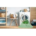 thumbnail image 2 of Ahgly Company Tapis Rond Lavable en Machine Intérieur Transitionnel Vert Clair, 5 Pieds Rond, 2 of 7