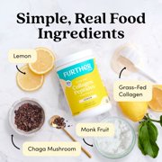 Further Food Lemon Collagen Peptides Powder, Grass-Fed Pasture-Raised Hydrolyzed Type 1 & 3 Protein, Gut Health + Joint, Hair, Skin, Nails, Sugar-Free