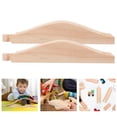 thumbnail image 3 of 2pcs Wooden Train Track Construction Train Track Wooden Slopes Track Models Educational Toy, 3 of 8