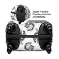 thumbnail image 4 of Kdxio Black Squirrel Pattern Luggage Cover for Travel,Elastic and Durable,Fits 18-32 Inch,-No luggage included, 4 of 8
