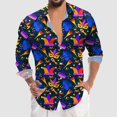 thumbnail image 4 of PMUYBHF T-Shirt Imprimé 3D Numérique pour Hommes Manches Courtes Col Rabattu 3259 TG, 4 of 5