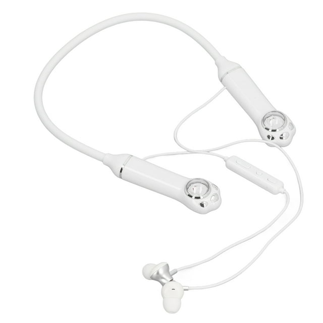 Auriculares Con Banda Para El Cuello, Auriculares Internos Estéreo Hifi A PrueBa de Agua Con Patrón de Gato IPX5, Auriculares Magnética Con Retroiluminación Rgb de