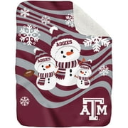 Texas A&M Aggies 50'' x 60'' Snowman Sherpa Blanket