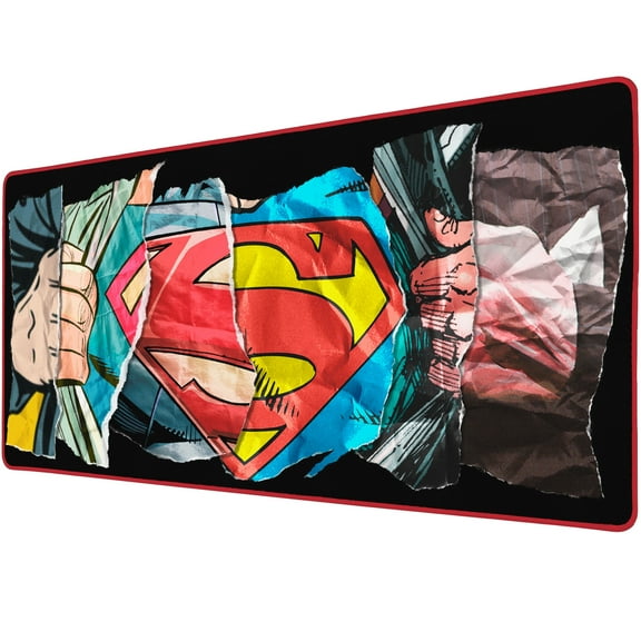 Subsonic - Superman XXL Mouse Pad 90 x 40 cm - Desk Pad with Non-Slip Base, Gaming Mouse Pad - Officially Licensed