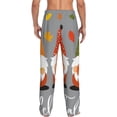 thumbnail image 3 of Daiia Hello Fall Gnomes Men's Sleep Pant with Pockets and Drawstring,Pajama Pants-Medium, 3 of 9