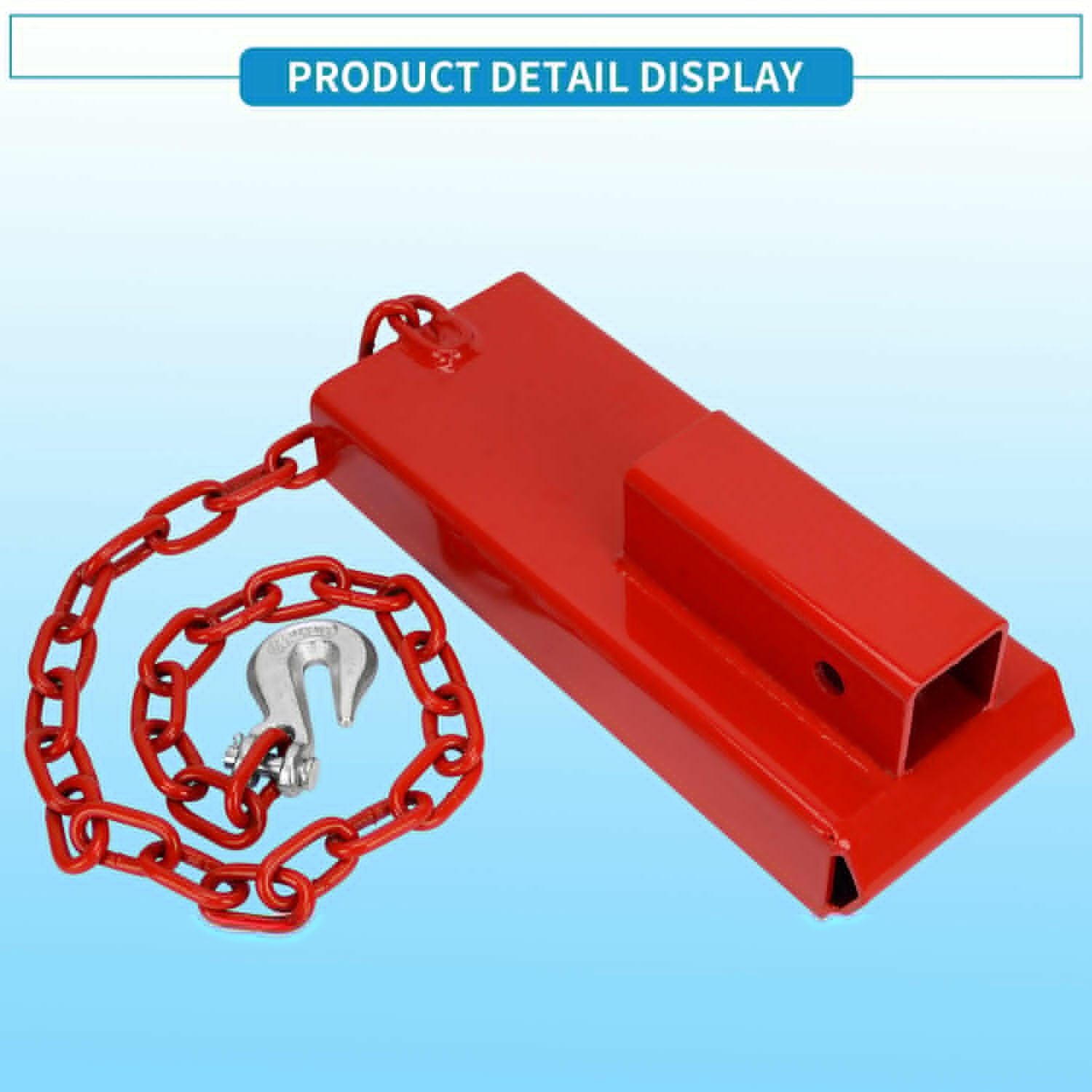 RVNI 2 in Hitch Receiver Forklift Trailers Towing Adapter Pallet Forks Attachment Ball Mount