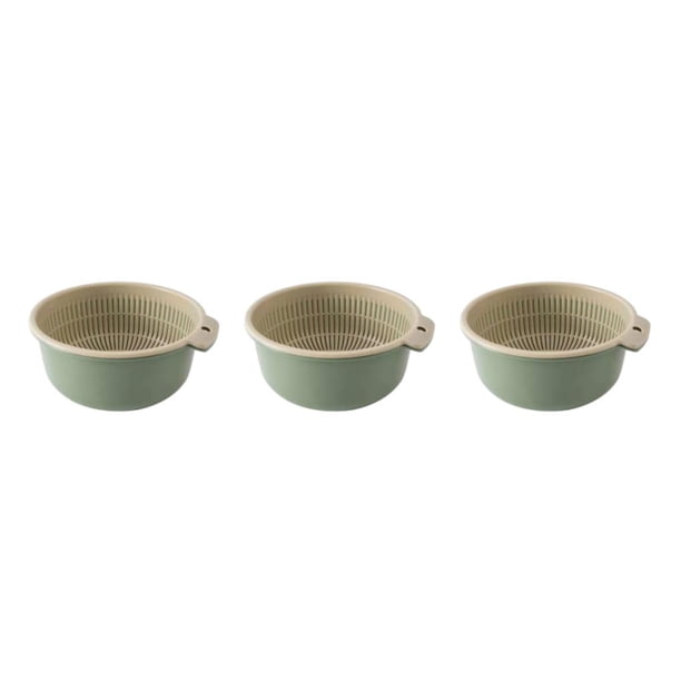 Inteprter Colador de plástico Taomi BasketKitchen Gadget de cocina imprescindible Gadgets de cocina de amplia aplicación Verde nórdico Type1 NO1