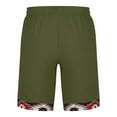 thumbnail image 6 of Moxiu Linen Shorts for Men Summer Soild Color Beach Shorts Elastic Waist Drawstring Outdoors Shorts Comfy Breathable Sports Shorts 2025 Army Green,L, 6 of 6
