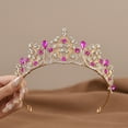 thumbnail image 2 of Yoyauz Women's Gold Crown Crystal Princess Tiara Crystal Queen's Crown Wedding, Bridal Hair Ornament Birthday Prom, Beauty Pageant Party  Barmitzvah Rite of Passage, Photo Props, 2 of 7