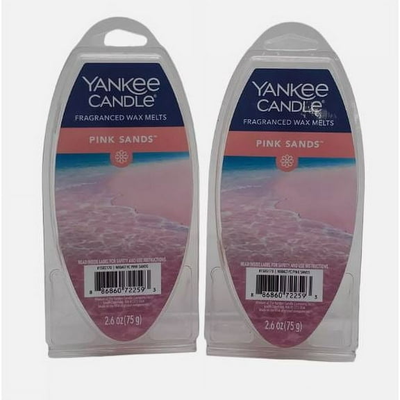 Yankee Candle Pink Sands Fragranced Wax Melts, 2.6 oz Pack of 2
