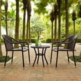 thumbnail image 2 of Crosley Palm Harbor Outdoor Wicker Cafe Seating Set, 3-Piece, 2 of 11