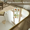 thumbnail image 4 of Anyrose 65.3"x24" Arched Floor Mirror Free-standing Full-length Mirror , Gold, 4 of 6