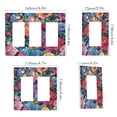 thumbnail image 2 of Yayeee Rocker Switch Wall Plate 3-Gang 6.5"x4.6" Home Decorative Outlet Cover, Serene Floral Pattern, 2 of 6