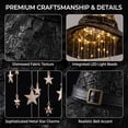 thumbnail image 5 of Brainybites Lighted Witch Hat Hanging Chime Halloween Decor Outdoor Porch LED, 5 of 10