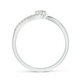 thumbnail image 2 of ANGARA Natural 0.11 Ct. Diamond Fashion Promise Ring in 14K White Gold for Women (Ring Size: 8), 2 of 9