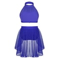 thumbnail image 5 of iEFiEL Girls Sleeveless Crop Top with Bottoms Set for Celebration of Spirit Praise Lyrical Dance, 5 of 7