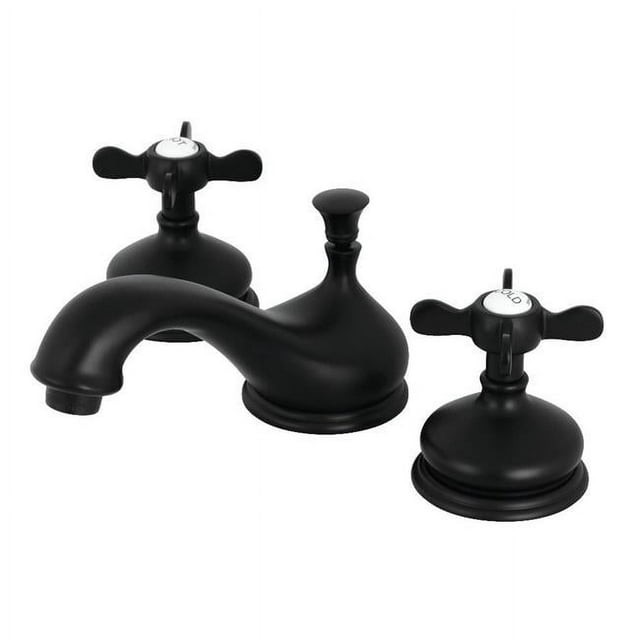 Kingston Brass KS1160BEX Robinet de Lavabo à Large Diffusion 8 Po, Noir Mat