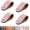 Pink, variant on Pink Leather Drawer Pulls 4 Pack Single Hole Faux Cabinet Handles Soft Dresser Knobs with Screws for Kitchen, Cabinet, Drawers, Bathroom, Dressers (After Installation: Hole)