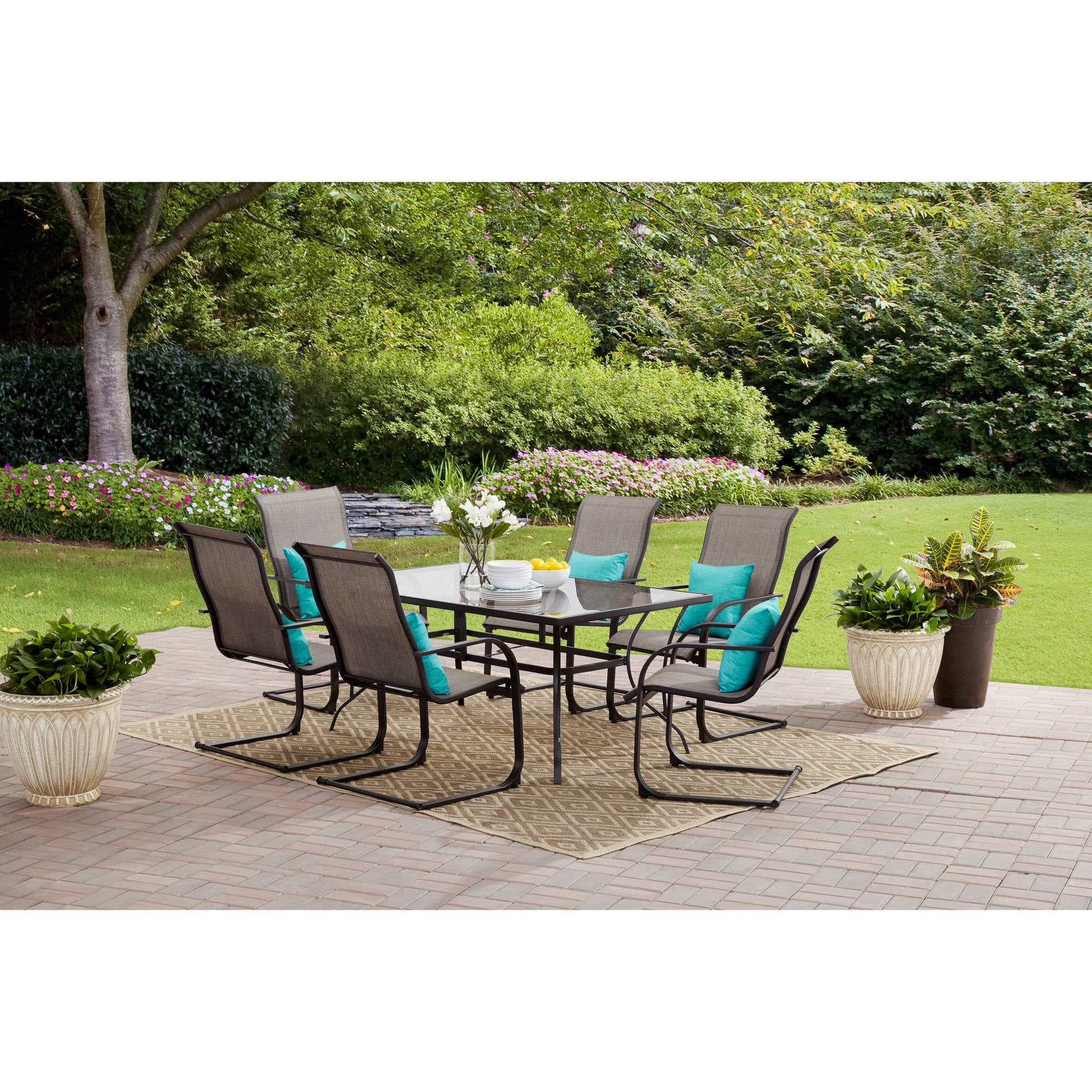 Mainstays Bristol Springs 7 Piece Dining Set Gray Box 1of 2 Mainstays Bristol Springs 7 Piece Dining Set Gray Box 1of 2