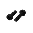thumbnail image 3 of M3x12mm  Round Head Nylon Machine Screw Bolt Fastener Black 100pcs, 3 of 5
