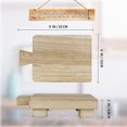 thumbnail image 5 of WOVTE Wood Pedestal Stand Riser, Wooden Soap Tray for Kitchen Sink, Wood Riser for Bottles Plant Makeup Tissues Candles Guest Towels Vanity Jewelry Soap Kitchen Home Bathroom Decor (Small Log Tray), 5 of 6