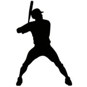 SP12492 Baseball Bat Batter Hitter Silhouette Cardboard Cutout Standee Standup
