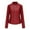 Wine, variant on Leather Jacket Women 2024 Fall Women's Faux Leather Blazer Jacket Vegan Leather Coat for Women Relaxed-fit Bomber Jacket Women Outerwear Jackets & Coats