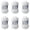White, variant on Loops & Threads Fluffy Chenille Yarn - Jumbo (7) 100% Polyester, Soft Fuzzy Yarn for Knitting & Crochet Blankets, Hats, Plushies & Sweaters, 23 yd / 10.58 oz Skein, 6 Pack