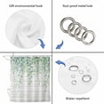 thumbnail image 3 of Eucalyptus Leaves Shower Curtain Set - 48" x 72" Washable Bathtub Curtain with 12 Hooks, Sage Green Summer Botanical Weeping Wooden Waterproof Fabric Stall Shower Curtains for Bathroom/Bathtub Décor, 3 of 6